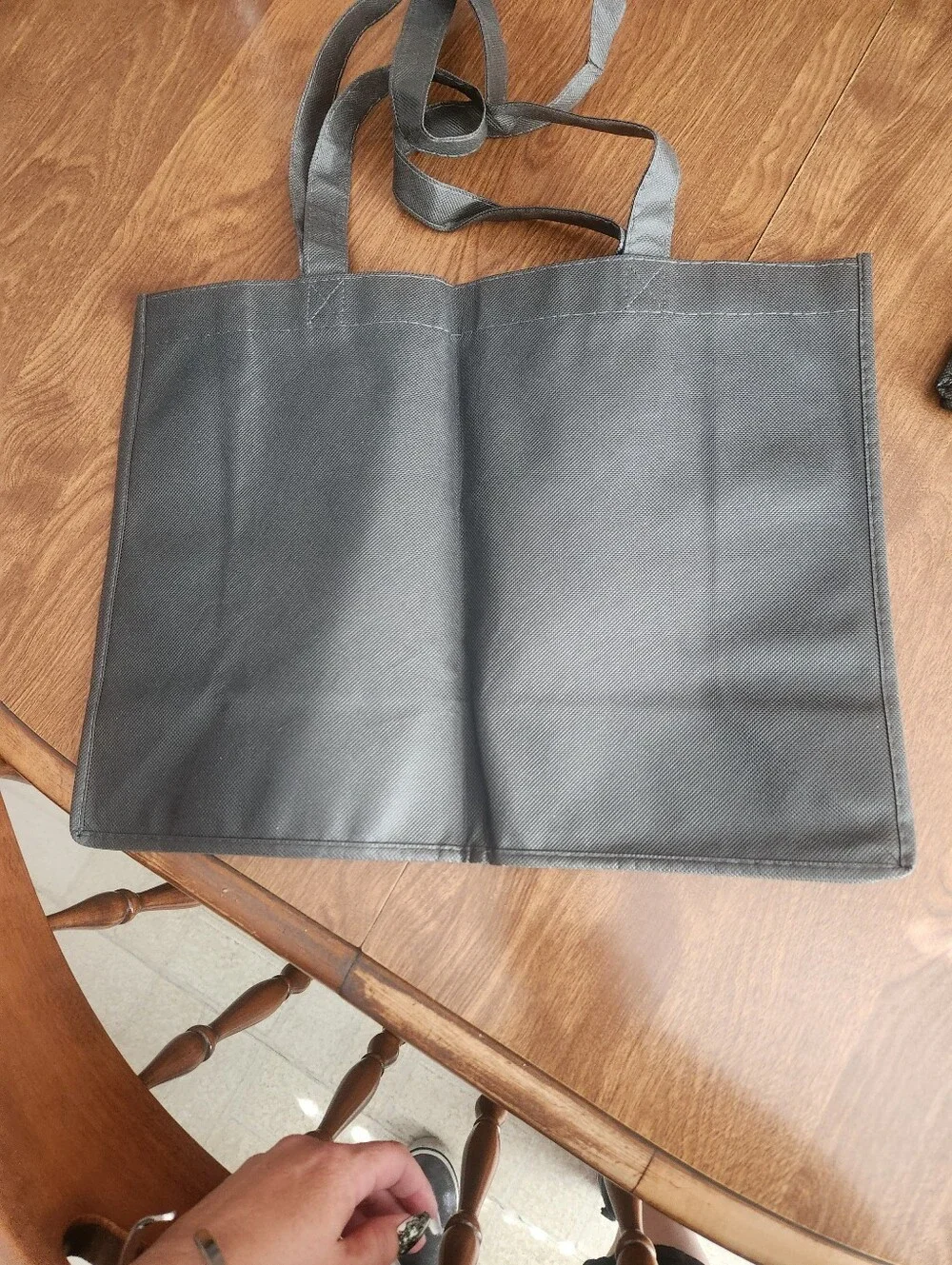 Tesla Black Reusable Shopper Tote with Logo